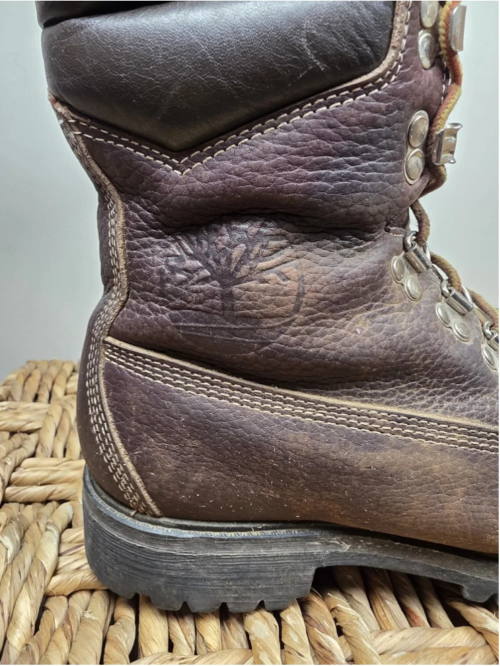 Vintage Timberland 10284 Super Boot 40 Below 7.5W USA Vibram Iditarod Leather